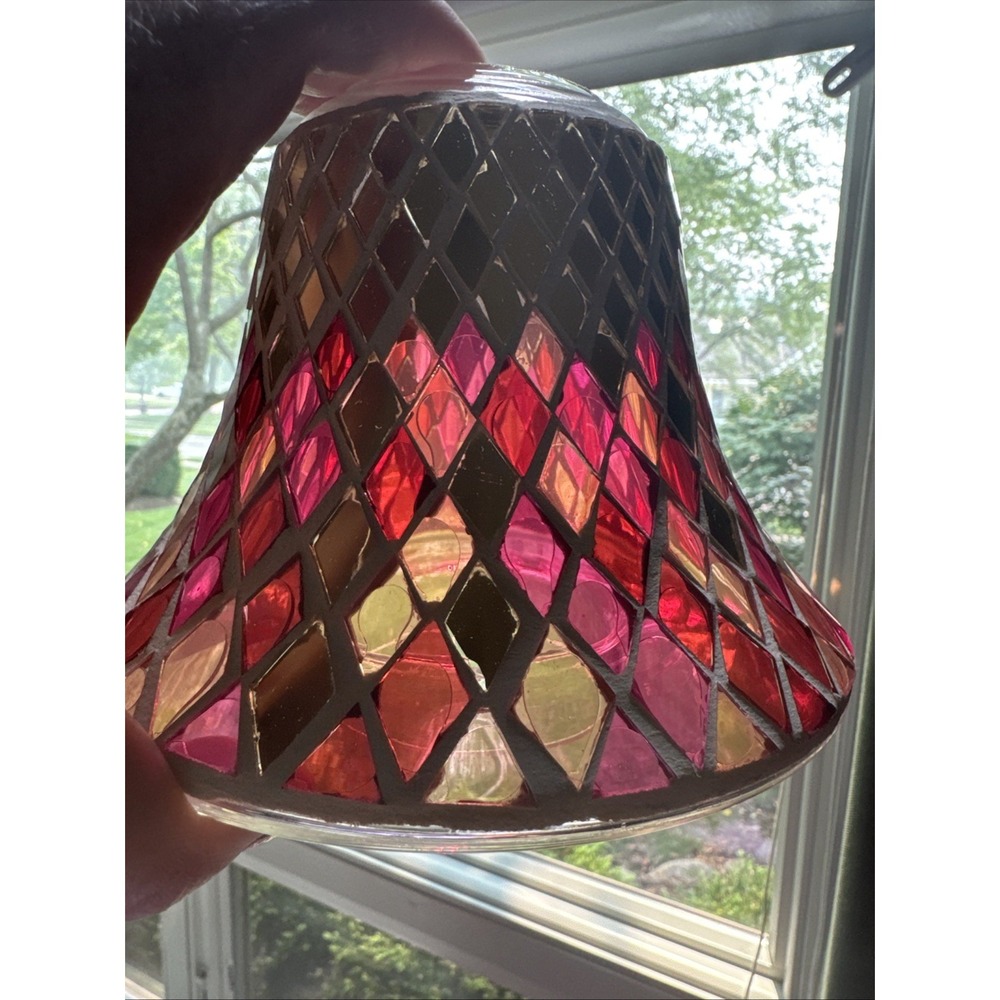 Yankee Candle Marrakesh Nights Mosaic Glass Jar Candle Shade Topper Moroccan - Picture 5 of 6